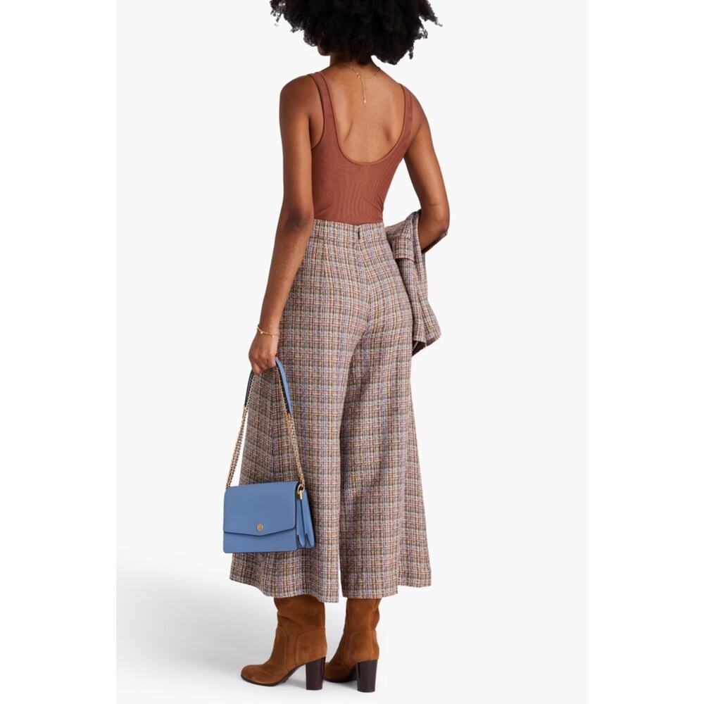 Zimmermann Tweed Culottes Sailor Button Wide Leg Cropped Pants Wool US 6 RRP$865 - Picture 3 of 9